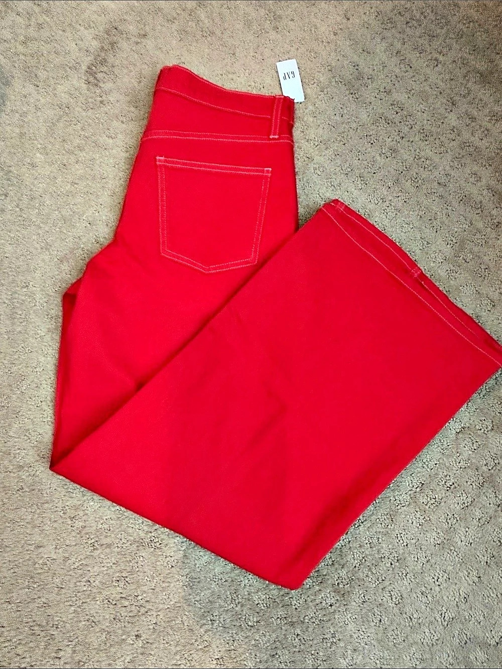 Gap Wide-Leg Jeans in Red Size 6 NWT